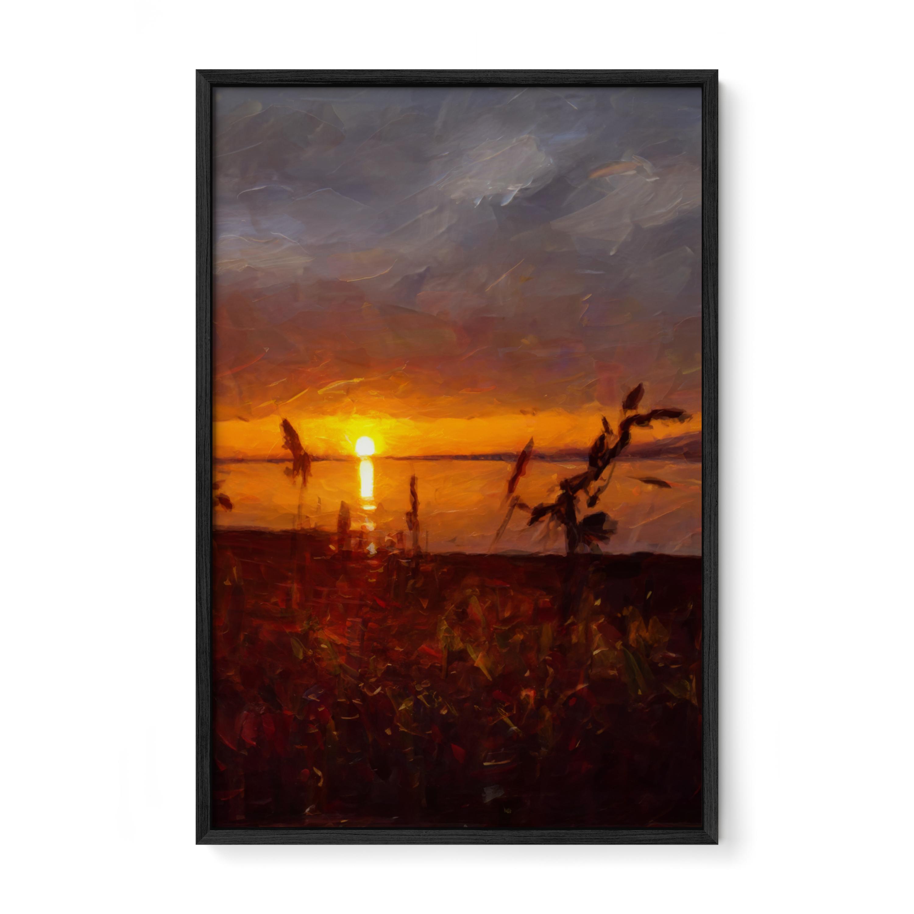 Pacific Northwest Sunset - Oil Painting Print