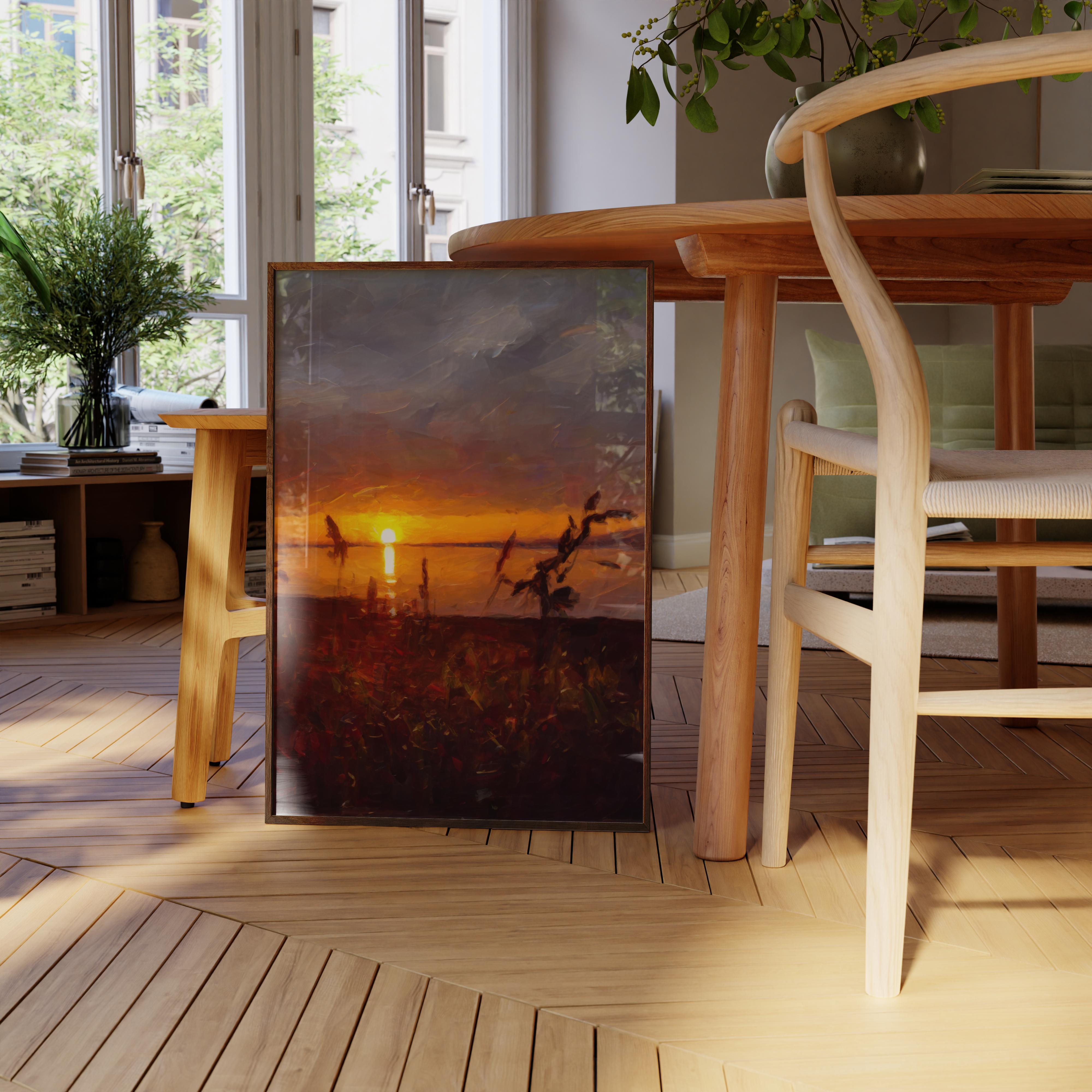 Pacific Northwest Sunset - Oil Painting Print