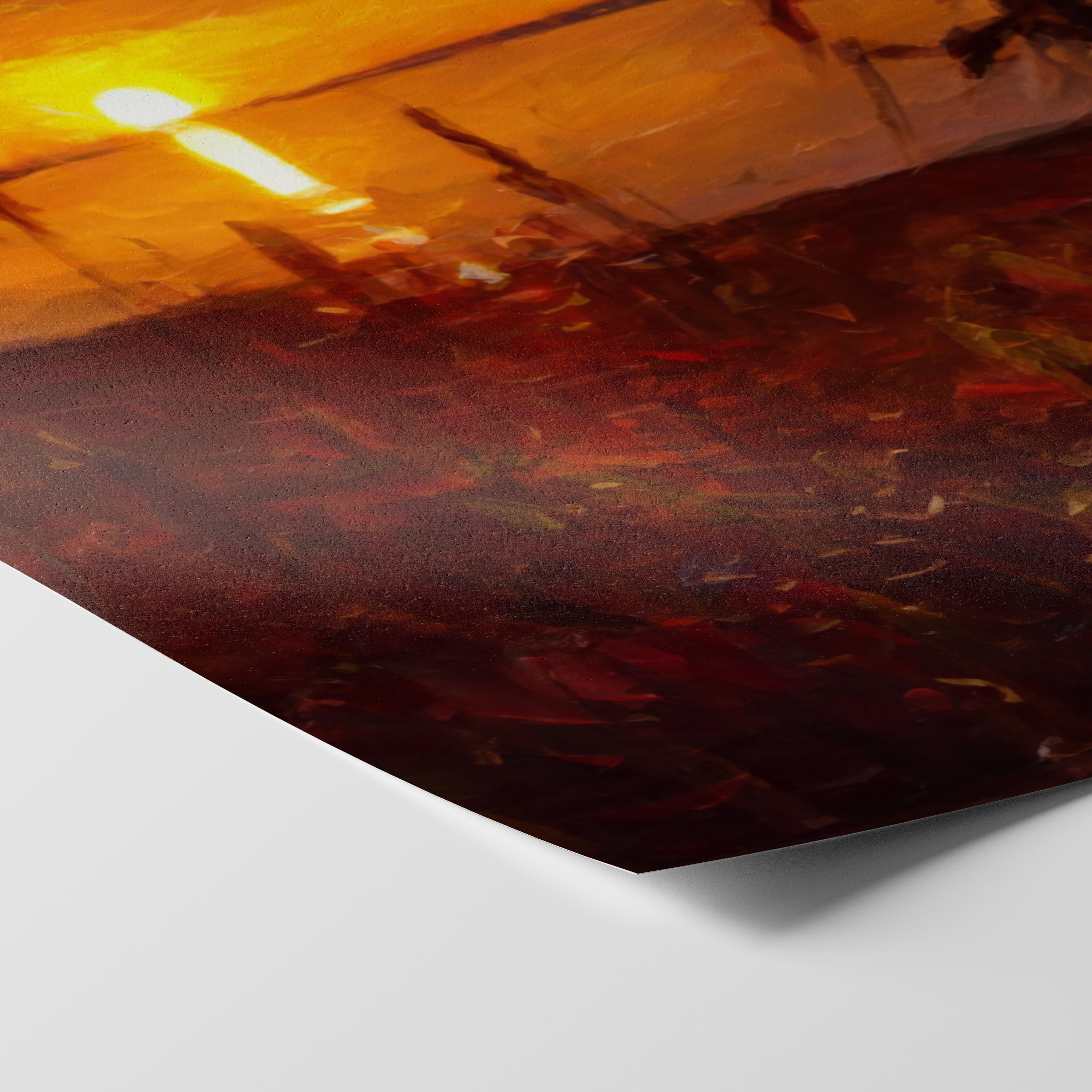Pacific Northwest Sunset - Oil Painting Print