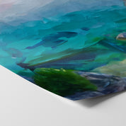 Tobermory Grotto Sunset - Oil Painting Print