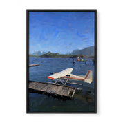 Tofino Waterfront Plane - Oil Painting Print