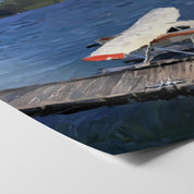 Tofino Waterfront Plane - Oil Painting Print