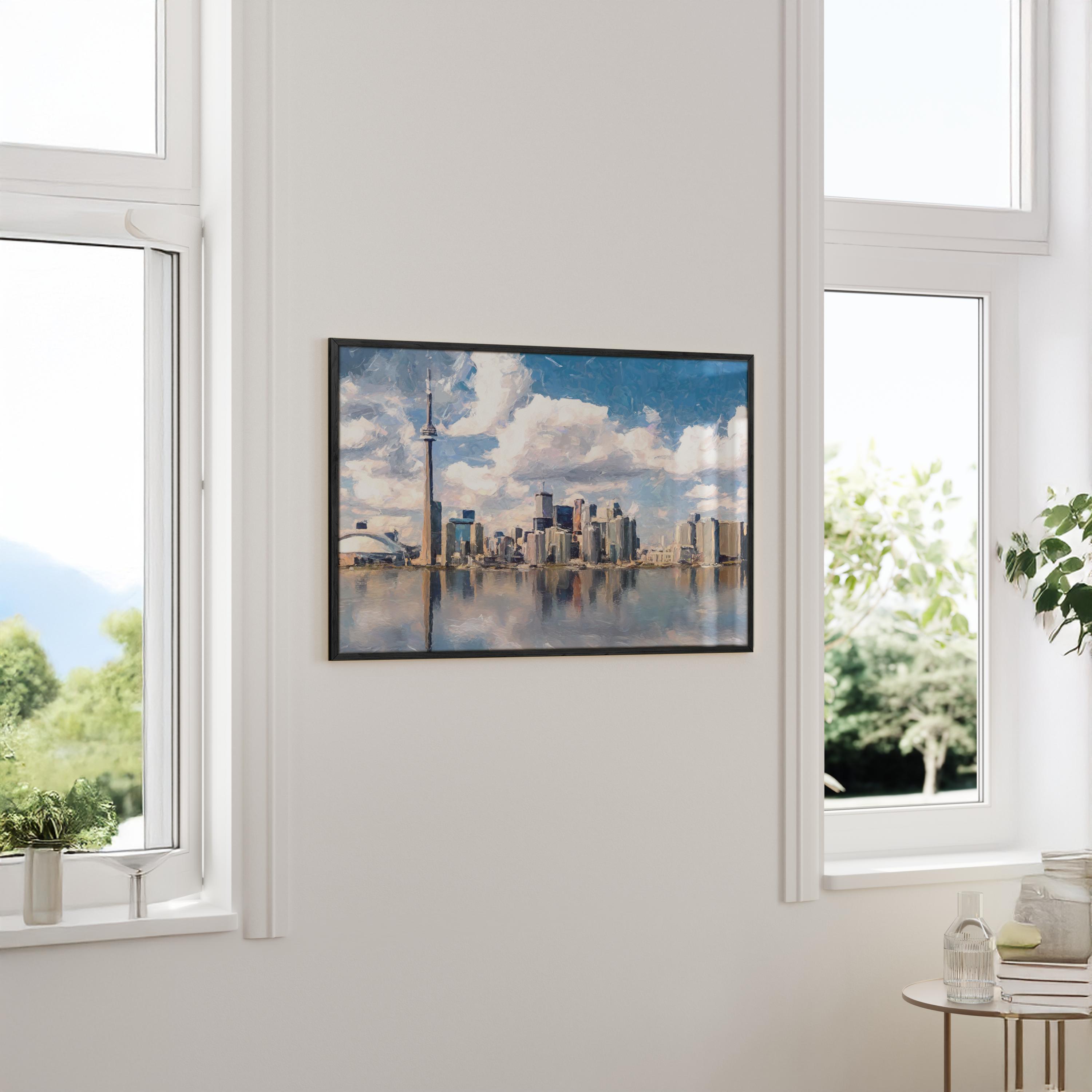 Toronto Skyline - Oil Painting Print