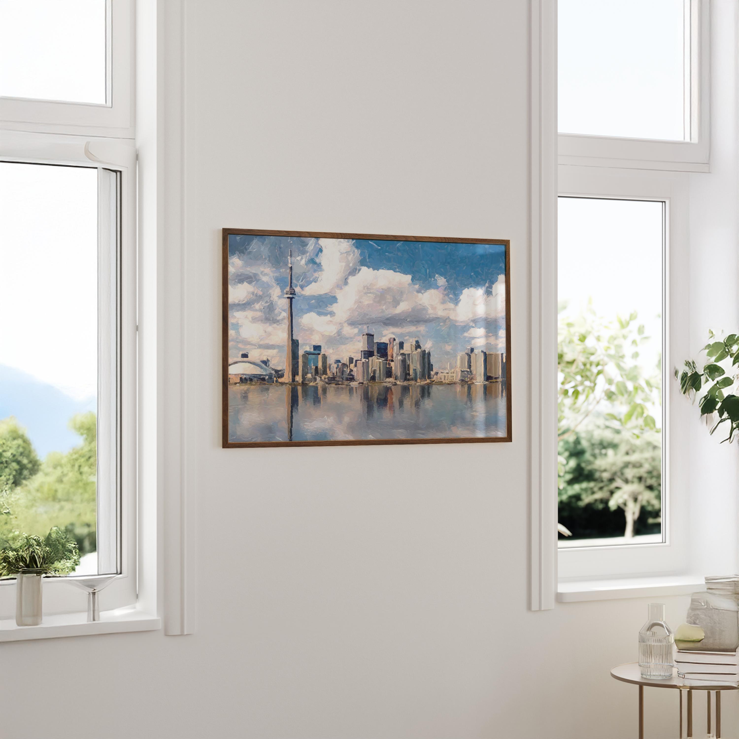 Toronto Skyline - Oil Painting Print