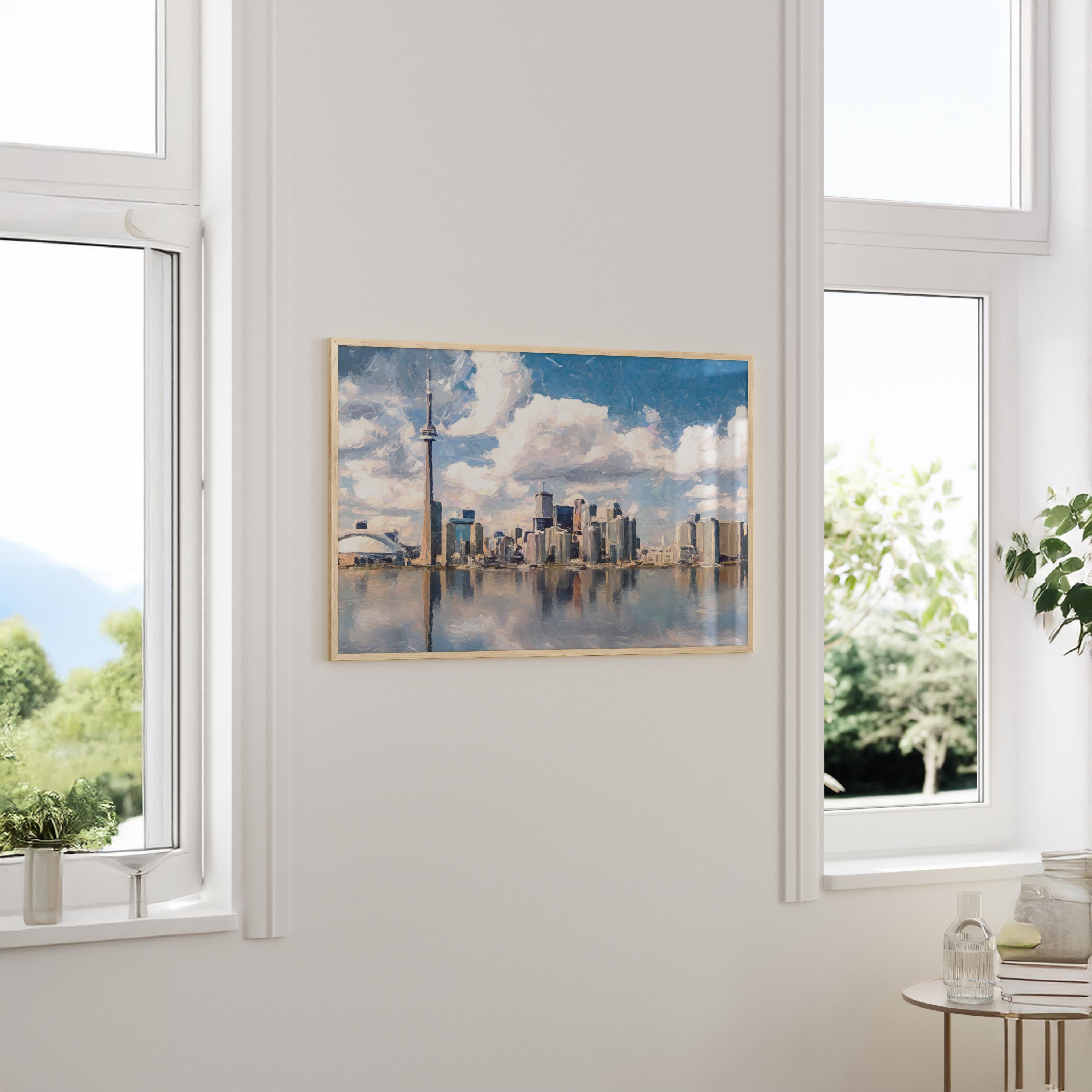 Toronto Skyline - Oil Painting Print
