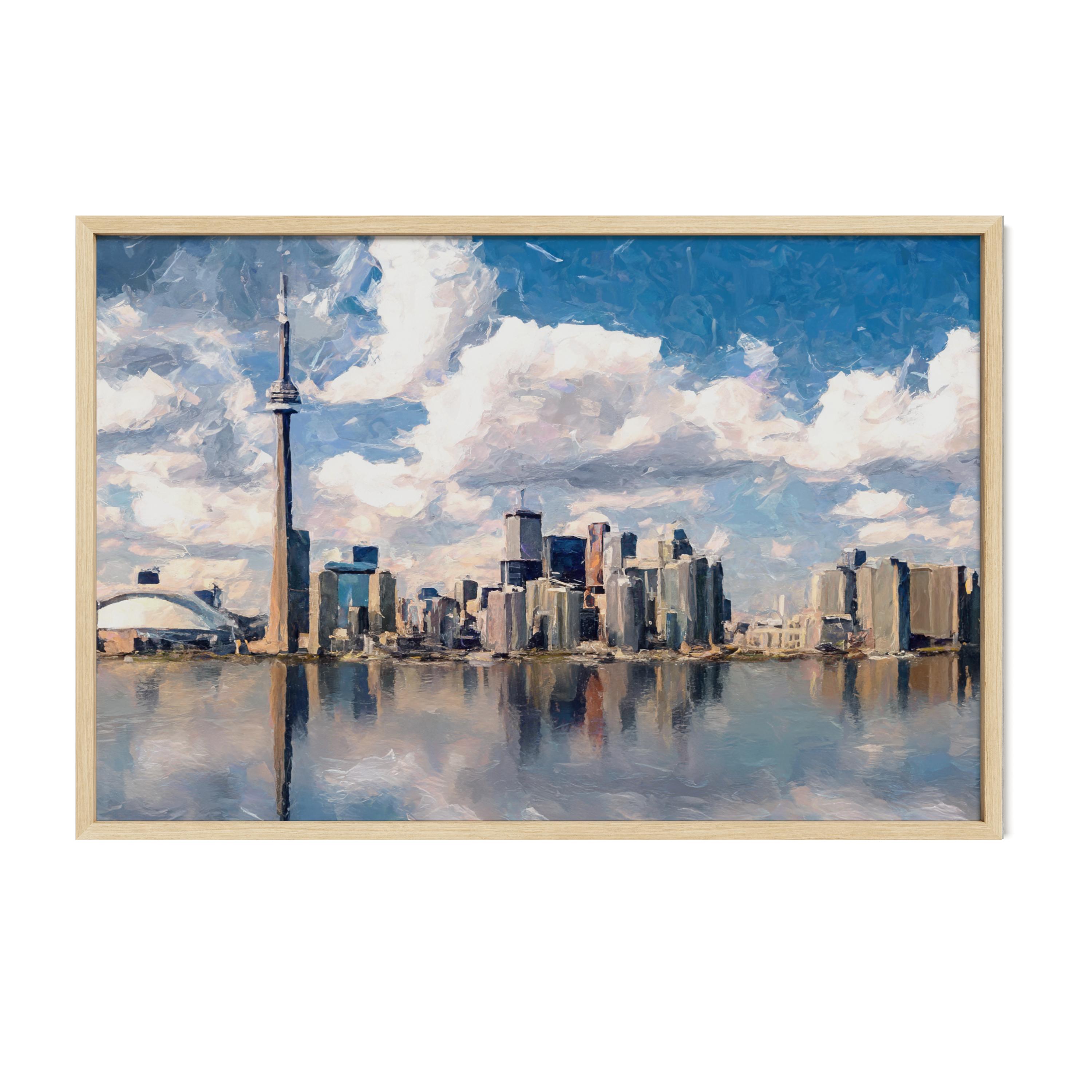 Toronto Skyline - Oil Painting Print