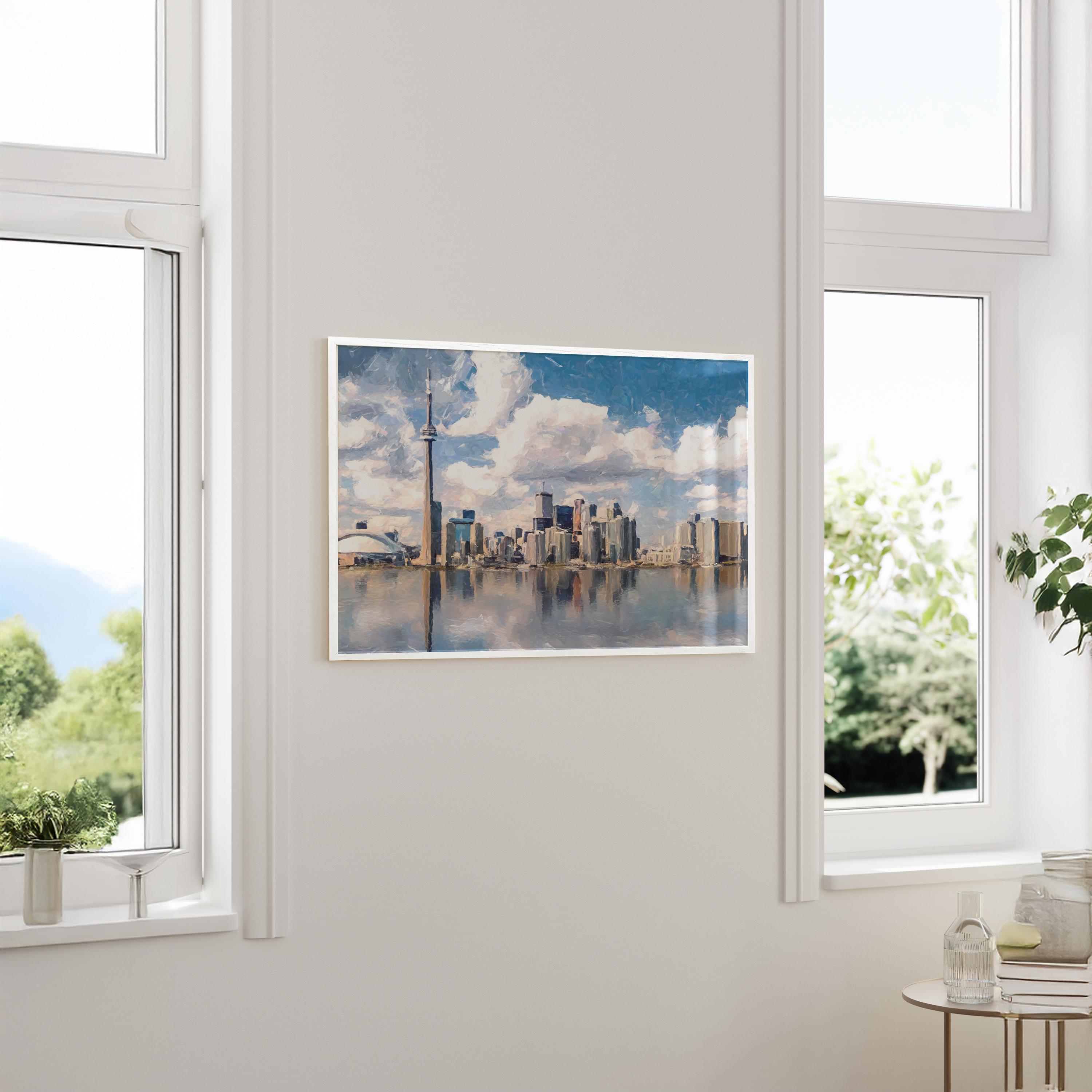 Toronto Skyline - Oil Painting Print