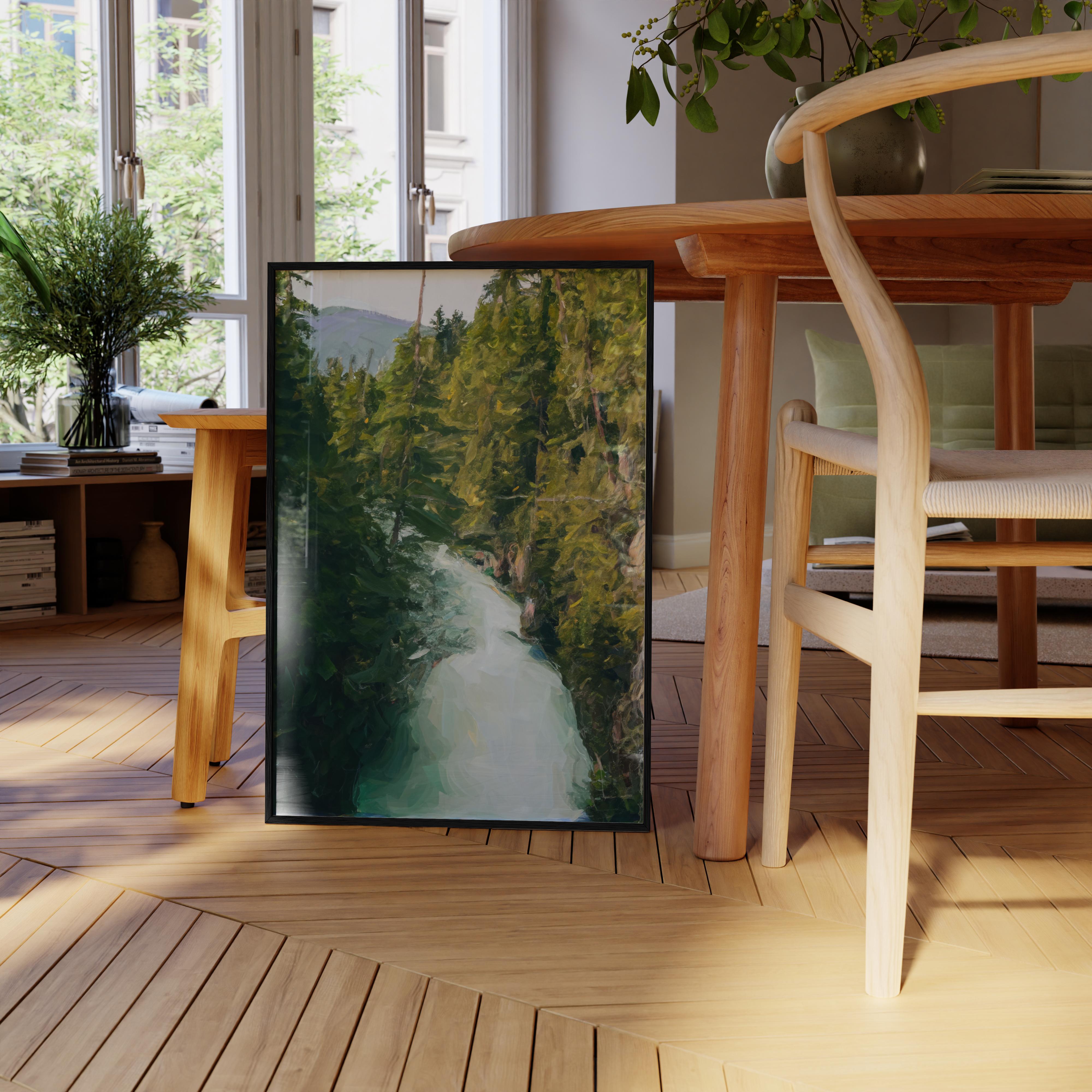 Whistler Rapids - Oil Painting Print