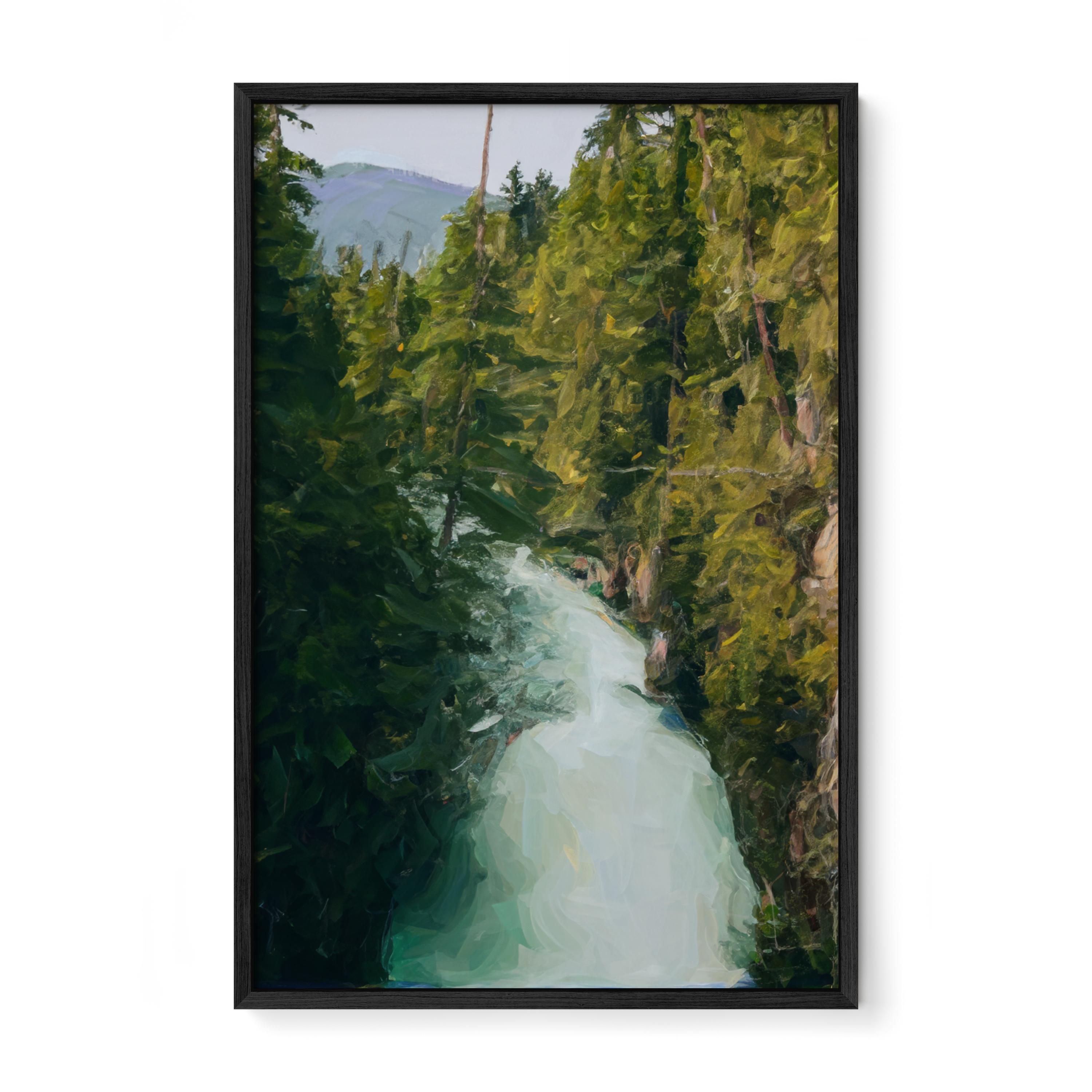 Whistler Rapids - Oil Painting Print
