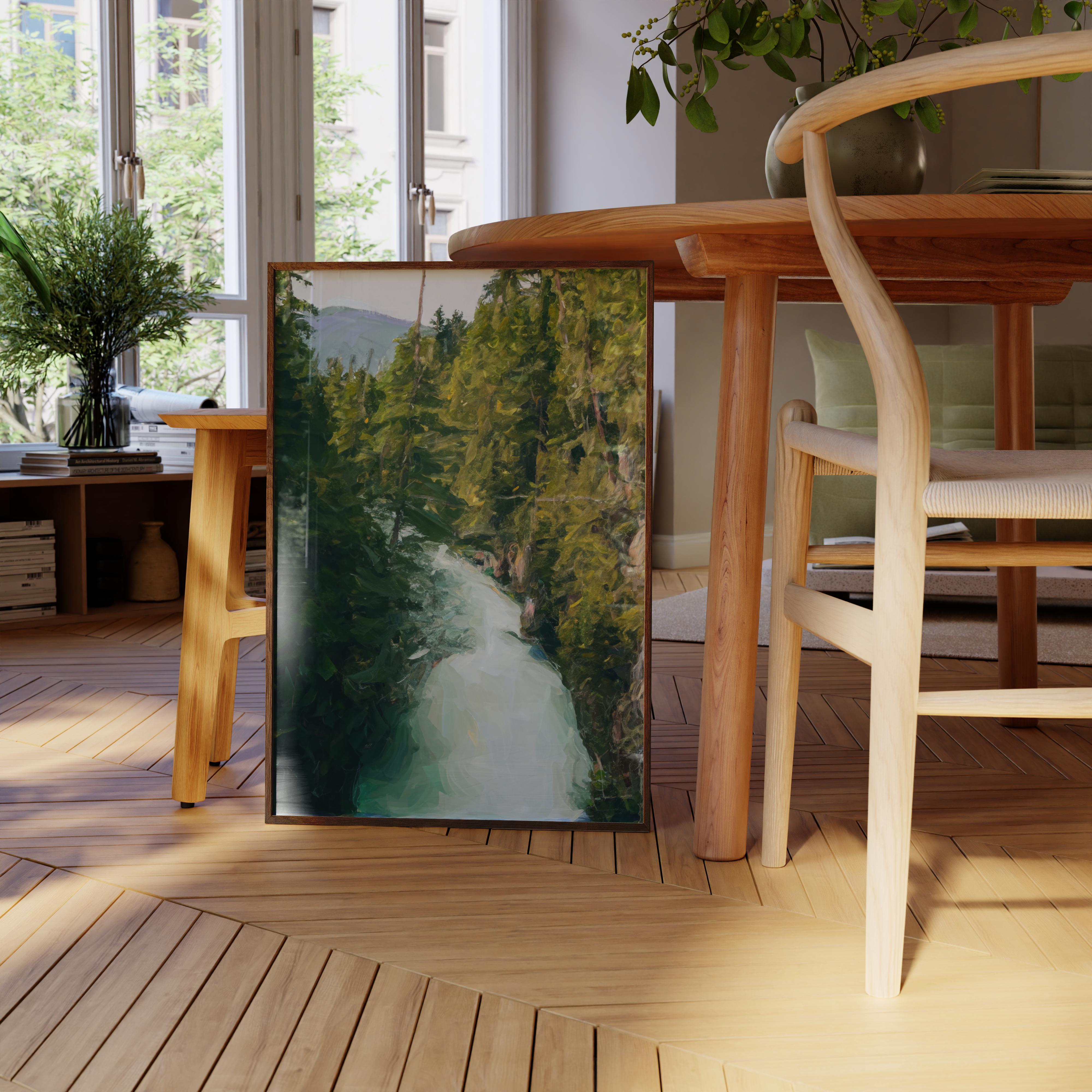 Whistler Rapids - Oil Painting Print