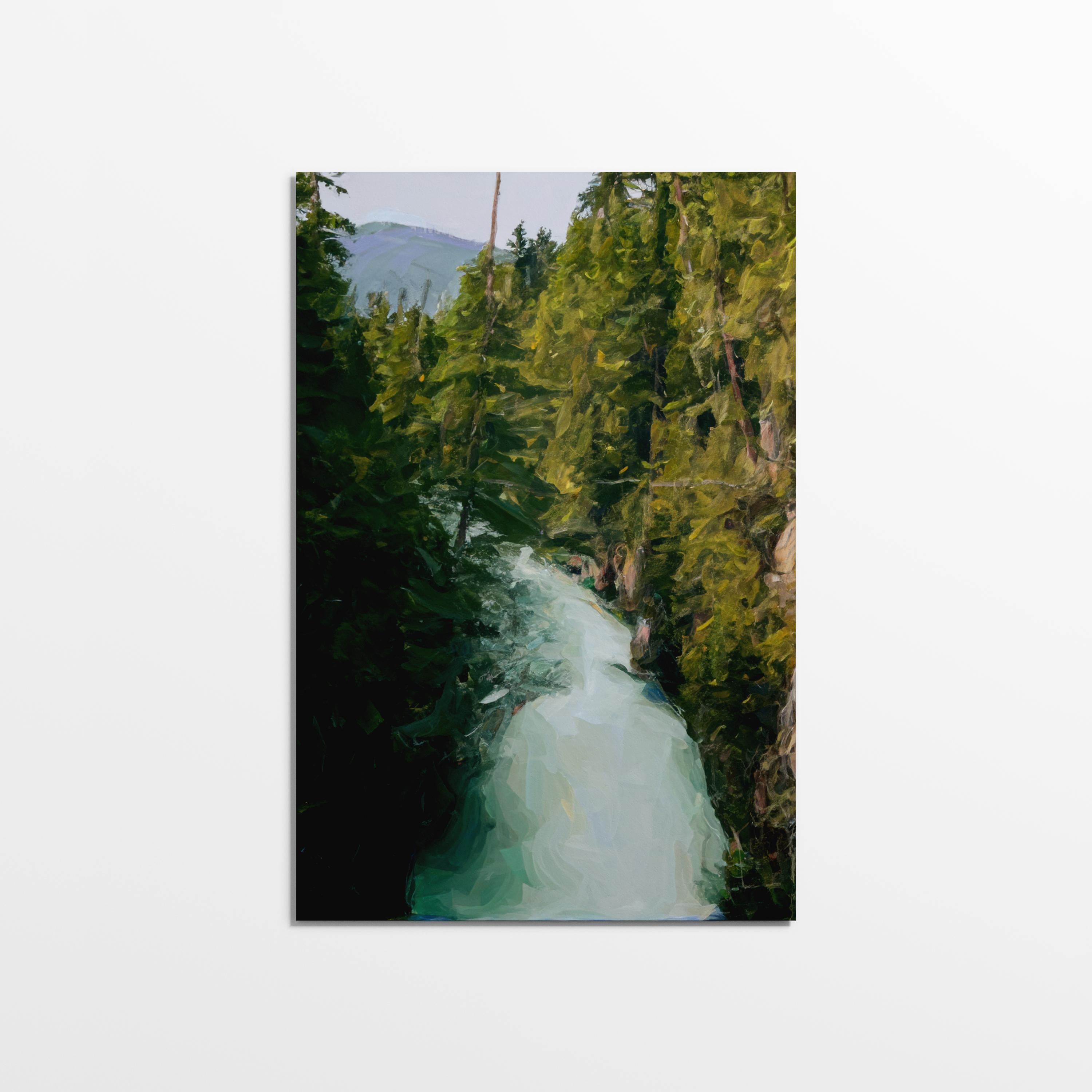 Whistler Rapids - Oil Painting Print