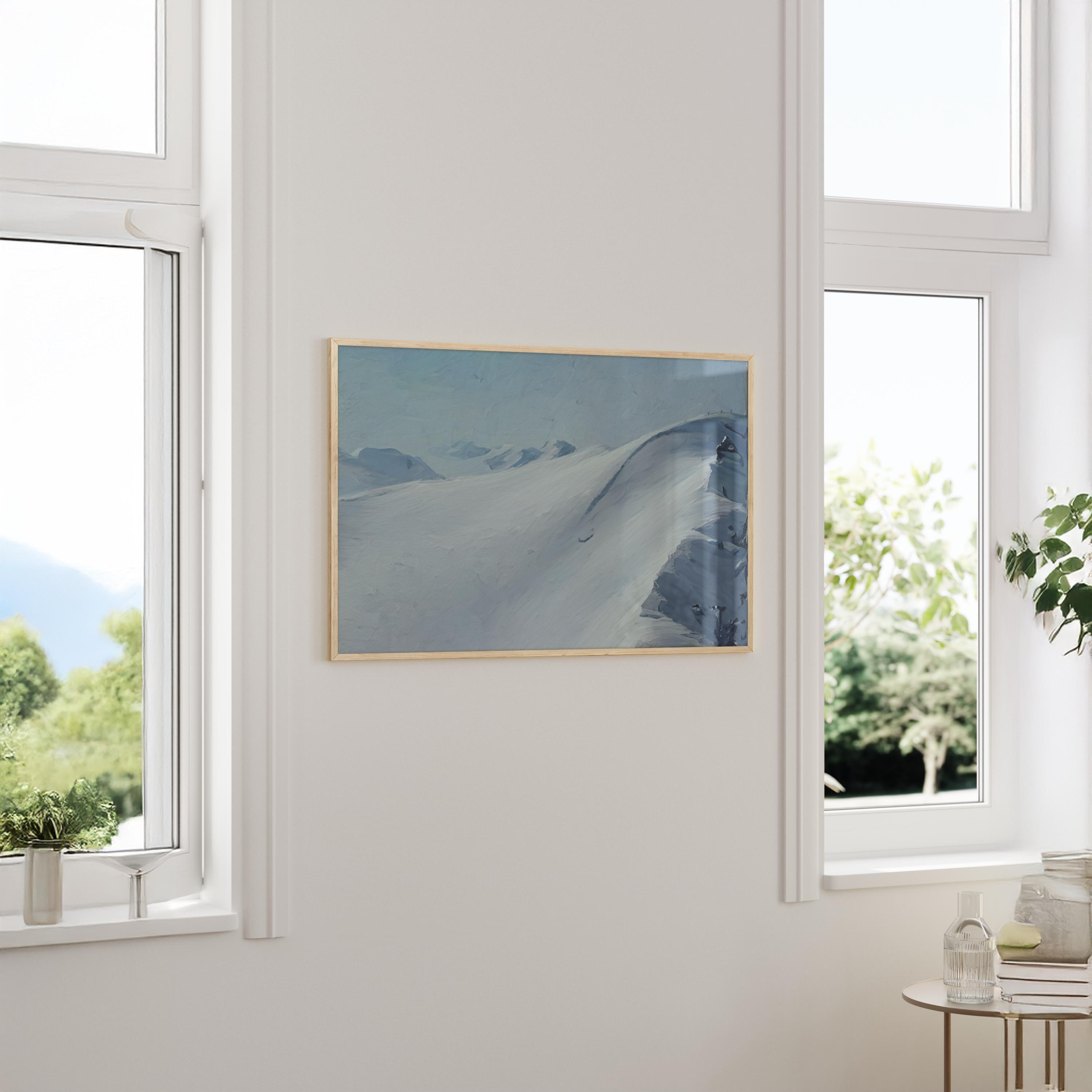 Yukon Skiing - Oil Painting Print