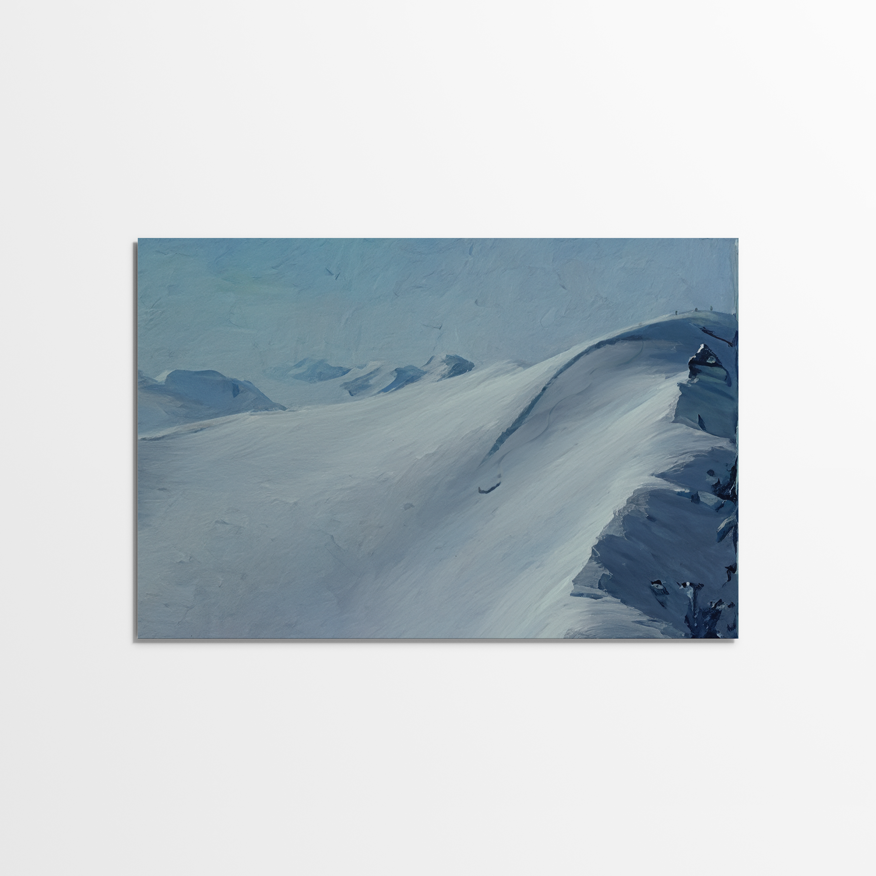 Yukon Skiing - Oil Painting Print
